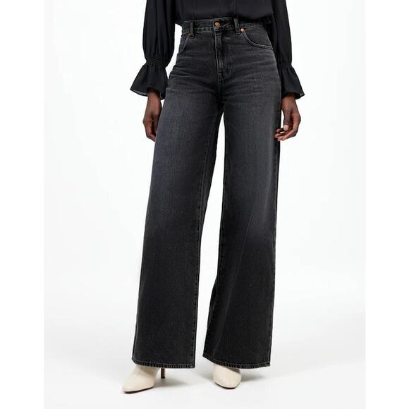 Madewell NWT Women's Size 32 (36) Oversized Super Wide Leg Loose Jeans Casual - Picture 1 of 14
